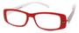 Angle of The Rio Flexible Reader in Red and White Plaid, Women's and Men's  