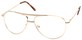 Angle of The Walter Bifocal in Gold, Women's and Men's Aviator Reading Glasses