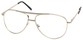 Angle of The Walter Bifocal in Silver, Women's and Men's Aviator Reading Glasses