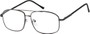 Angle of The Thorton in Grey, Women's and Men's Aviator Reading Glasses