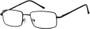 Angle of The Detective in Black, Women's and Men's Square Reading Glasses