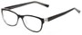 Angle of The Willow Customizable Reader in Black, Women's and Men's Retro Square Reading Glasses