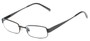 Angle of The Downey Customizable Reader in Matte Gunmetal, Women's and Men's Rectangle Reading Glasses