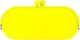 Angle of Large Neon Jelly Case  in Yellow, Women's and Men's  
