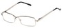 Angle of The Carpenter in Silver, Women's and Men's Rectangle Reading Glasses