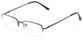 Angle of The Meade in Grey, Women's and Men's Rectangle Reading Glasses