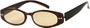 Angle of The Dover Flexible Computer Reader in Glossy Brown Tortoise, Women's and Men's Oval Reading Glasses