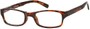 Angle of The Arcadia Folding Reader in Brown Tortoise, Women's and Men's  