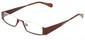 Angle of The Jamestown in Bronze, Women's and Men's Rectangle Reading Glasses