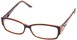 Angle of The Tiffany in Brown and Orange Frame, Women's and Men's  