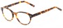 Angle of The Pontiac Signature Reader in Brown Tortoise, Women's and Men's Round Reading Glasses