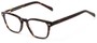 Angle of The Rialto Signature Reader in Dark Brown Tortoise, Women's and Men's Retro Square Reading Glasses