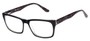 Angle of Glen by felix + iris in Black + Marbled Navy, Men's Retro Square Reading Glasses