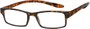 Angle of The Boise Hanging Reader in Glossy Tortoise, Women's and Men's Rectangle Reading Glasses
