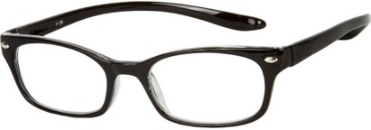 Angle of The Buckingham  in Glossy Black, Women's and Men's  