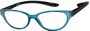 Angle of The Lexy Hanging Reader in Blue/Black, Women's Cat Eye Reading Glasses
