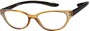 Angle of The Lexy Hanging Reader in Yellow/Black, Women's Cat Eye Reading Glasses