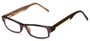 Angle of The Hawthorne Customizable Reader in Brown, Women's and Men's Rectangle Reading Glasses