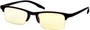 Angle of iVisionWear Tinted Computer Glasses in Black Frame with Tinted Lenses, Women's and Men's  