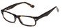 Angle of The Irvington Customizable Reader in Tortoise, Women's and Men's Rectangle Reading Glasses