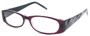 Angle of The Brianna in Purple and Black Frame, Women's and Men's  