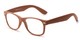 Angle of The Journey in Brown, Women's and Men's Retro Square Reading Glasses