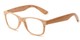 Angle of The Journey in Tan, Women's and Men's Retro Square Reading Glasses