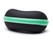 Angle of Large Zip-Shut Case   in Black/Green, Women's and Men's  Hard Cases