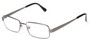 Angle of Lewis by felix + iris in Gunmetal Grey, Men's Rectangle Reading Glasses
