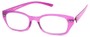 Angle of The Dublin Flexible Reader in Purple, Women's and Men's Square Reading Glasses