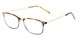 Angle of The Leah in Tortoise/Blue, Women's Retro Square Reading Glasses