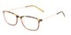 Angle of The Leah in Tortoise/Brown, Women's Retro Square Reading Glasses