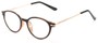 Angle of The Dorian in Brown, Women's and Men's Round Reading Glasses