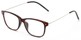 Angle of The Bodie in Brown, Women's and Men's Retro Square Reading Glasses