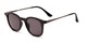 Angle of The Easterday Reading Sunglasses in Black/Grey with Smoke, Women's and Men's Round Reading Sunglasses