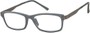 Angle of The Wall Street in Grey, Women's and Men's Rectangle Reading Glasses