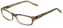 Angle of The Lake Shore Customizable Reader in Olive Green, Women's and Men's Retro Square Reading Glasses