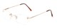 Angle of The McKinley Bifocal in Gold, Women's and Men's Rectangle Reading Glasses
