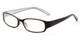 Angle of The Milan Bifocal in Black, Women's and Men's Rectangle Reading Glasses