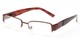 Angle of The Nantucket in Bronze, Women's and Men's Rectangle Reading Glasses