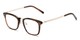 Angle of The Nottingham Signature Reader in Brown/Gold, Women's and Men's Square Reading Glasses