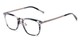 Angle of The Nottingham Signature Reader in Grey/Silver, Women's and Men's Square Reading Glasses