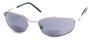 Angle of The Lewis Bifocal Reading Sunglasses in Silver, Women's and Men's  