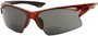 Angle of The Phoenix Bifocal Reading Sunglasses in Red with Smoke, Women's and Men's Sport & Wrap-Around Reading Sunglasses