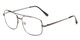 Angle of The Wilcox Multifocal Reader in Gunmetal, Women's and Men's Aviator Reading Glasses