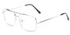 Angle of The Wilcox Multifocal Reader in Silver, Women's and Men's Aviator Reading Glasses