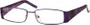 Angle of The Barcelona in Purple, Women's and Men's Rectangle Reading Glasses