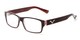 Angle of The Parker Bifocal in Black and Red, Women's and Men's Retro Square Reading Glasses
