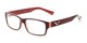 Angle of The Parker Bifocal in Red and Pink, Women's and Men's Retro Square Reading Glasses