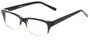 Angle of The Maple Customizable Reader in Black Fade, Women's and Men's Retro Square Reading Glasses